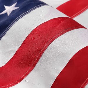 American Flag 3x5 ft Pole Sleeve Style: Longest Lasting US Sleeved Flag Made from Nylon, Embroidered Stars, Sewn Stripes, UV Protection Perfect for Outdoors! USA Flag