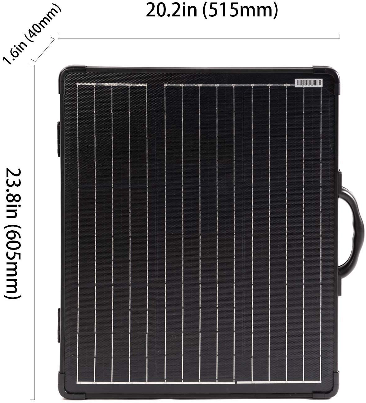 PowerECO 100W Lightweight Portable Solar Panel Kit with 20A 12/24V PWM Waterproof Charge Controller