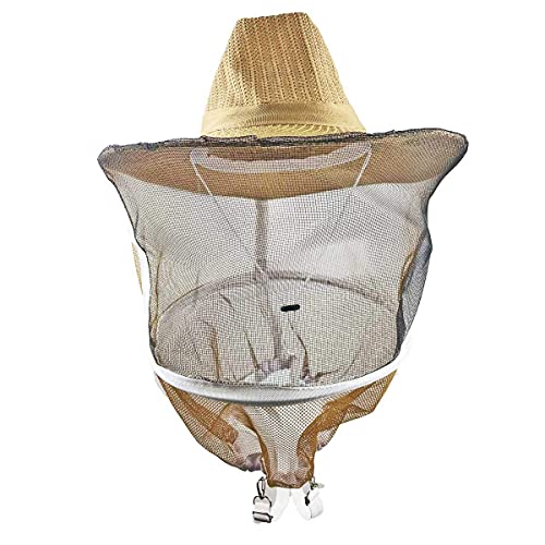 BeesNise Beekeeping Veil Hat Beekeeper Hat with Anti-bee Netting Professional Bee Keeping Supplies