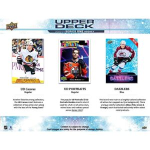 2020 2021 Upper Deck Hockey Series One Factory Sealed Unopened Blaster Box of Packs Possible Young Guns Rookies and Jerseys