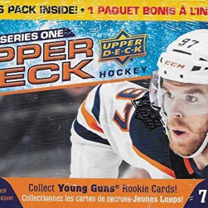 2020 2021 Upper Deck Hockey Series One Factory Sealed Unopened Blaster Box of Packs Possible Young Guns Rookies and Jerseys