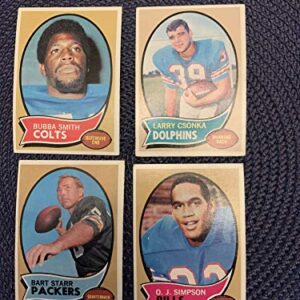 1970 Topps Football Complete Set 263 Cards OJ Simpson rookie EX condition