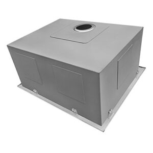Ruvati Topmount Laundry Utility Sink 25 x 22 x 12 inch Deep Tight Radius 16 Gauge Stainless Steel - RVU6015