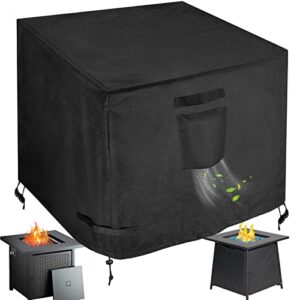 gas fire pit table cover square