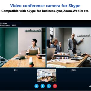 SZOOMSY PTZ Camera USB2.0 10X Optical Zoom HD 1080P Video Conference Webcam for Conference Rooms Live Streaming Church Worship Services Online Learn Skype Business Meeting System Works with Zoom