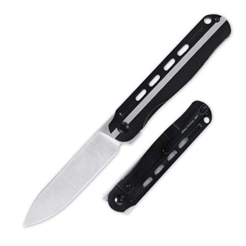 Kizer Titanium Folding Knives, S35VN Blade and Black Handle with Pocket Clip, Lätt Vind Ki4567A1