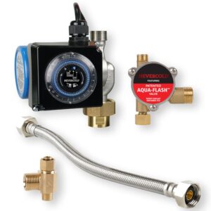 eastman 3/4 inch nevercold universal hot water recirculation pump kit, brass, 70600