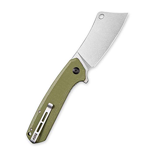 CIVIVI Mastodon Flipper Pocket Knife 3.83" Stonewashed 9Cr18MoV Blade Coarse G10 Handle C2012A(OD Green)