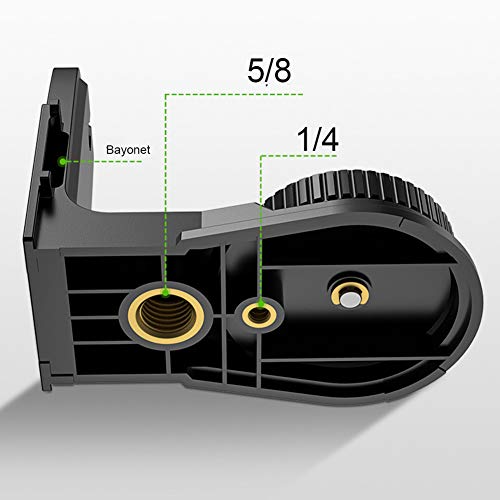 L-shape Laser Level Adapter, Multifunctional Magnetic Pivoting Base, 360 Degree Adjustable, Support with 1/4" and 5/8" thread