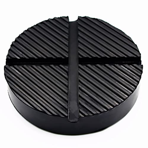 Floor Jack Rubber Pad Jack Pad Adapter Pinch Weld Side Frame Rail Protector Puck/Pad Diameter 125mm / 4.92 in (1 PCS)