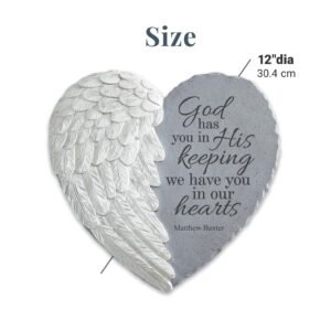 Let's Make Memories Personalized Wings of Love Memorial Stone - Sympathy Garden Marker - Your Wings