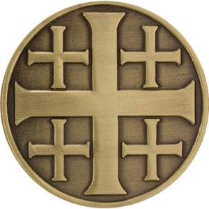 Jerusalem Cross Coin Bronze (Pkg of 4)