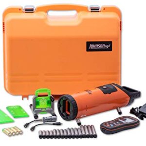 Johnson Level & Tool 40-6698 Electronic Self-Leveling Pipe Laser with GreenBrite Technology, Green, 1 Laser