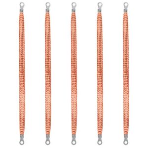 11.8'' universal automotive heavy duty engine braided copper ground strap (pack of 5)