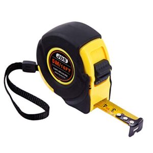 16ft/5m measuring tape, retractable metric and inches steel blade tape measures, standard reverse measuring tape, self-lock