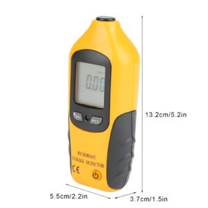 Jeanoko Microwave Detector HT-M2 Digital LCD Display Microwave Leakage Detector Radiation Meter Tester High Sensitivity to Radiation and Built in Alarm Function(Battery not Included)