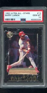 1992 fleer ultra all-stars 13 barry larkin 92 all-star insert psa 10 graded card - slabbed baseball cards