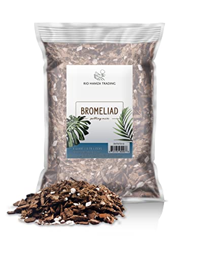 Bromeliad Soil Planting Soil, Hand Blended All Natural Potting Mix for Planting, Growing, or Repotting Bromeliad, Potting Soil for Bromeliad, Small Batch Hand Blended 4QT Size Bag