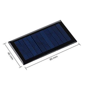 SUNYIMA 10Pcs (6V 50mA 3.14"x1.77") Mini Solar Panels for Solar Power Mini Solar Cells DIY Electric Toy Materials Photovoltaic Cells Solar DIY System Kits Without Copper Wire