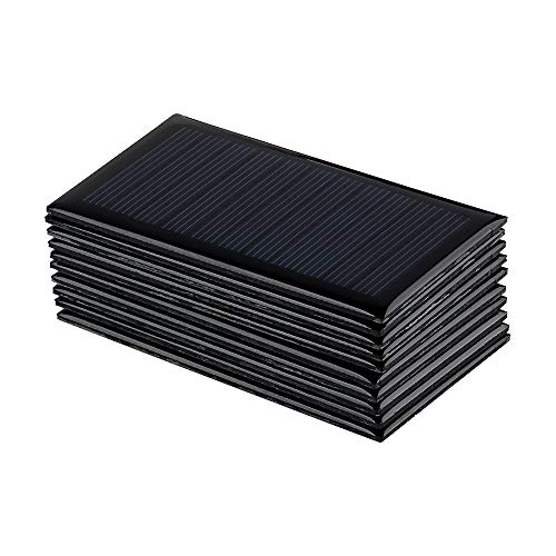 SUNYIMA 10Pcs (6V 50mA 3.14"x1.77") Mini Solar Panels for Solar Power Mini Solar Cells DIY Electric Toy Materials Photovoltaic Cells Solar DIY System Kits Without Copper Wire