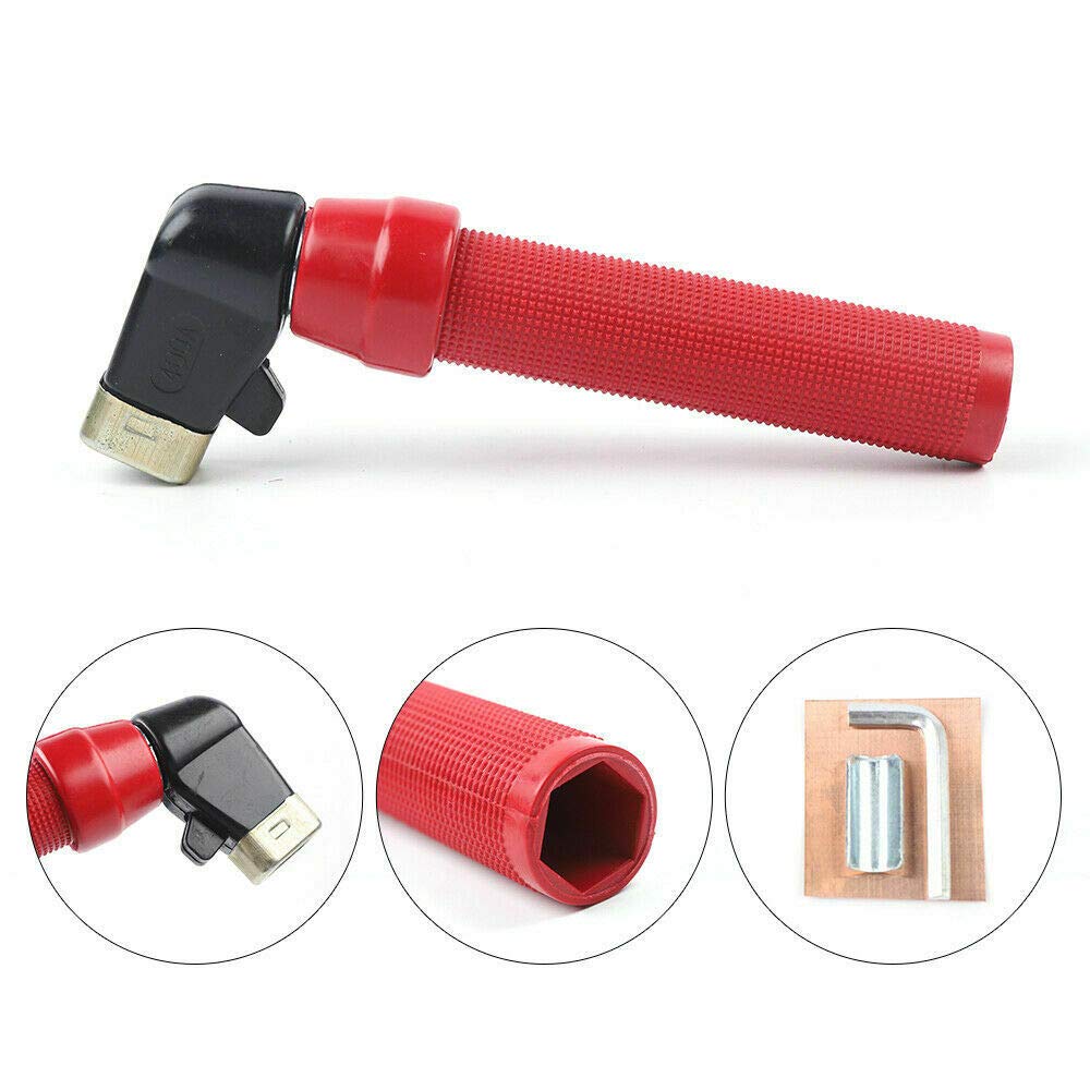 Welding Electrode Holder Clamp Twist Type Welding Electrode Holder 400AMP Full Copper 2.8-5.2mm for ARC MMA Welder