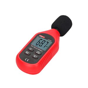 UNI-T UT353 Decibel Meter, Digital Sound Level Meter 30-130dB Audio Noise Volume Measure Device Max/Min Fast/Slow Data Hold LCD Backlit Auto Power Off