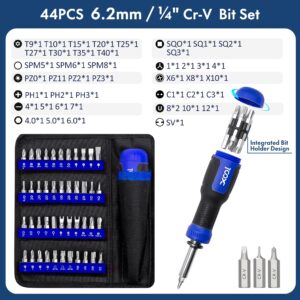 XOOL 200 in 1 Precision Screwdriver Kit, Electronics Repair Tool Magnetic Driver Kit with 164 Bits, Flexible Shaft, Extension Rod for Computer, iPhone, Laptop, PC, PS4, Xbox, Nintendo