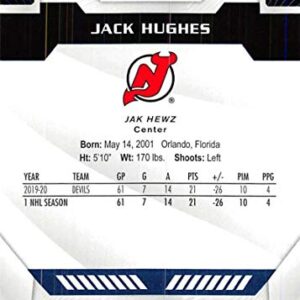 2020-21 UD MVP Hockey Blue Factory Set Break #87 Jack Hughes New Jersey Devils Official Upper Deck NHL Trading Card