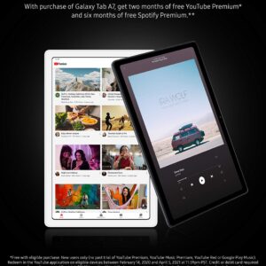 SAMSUNG Galaxy Tab A7 10.4 Wi-Fi 64GB Silver (SM-T500NZSEXAR) (Renewed)