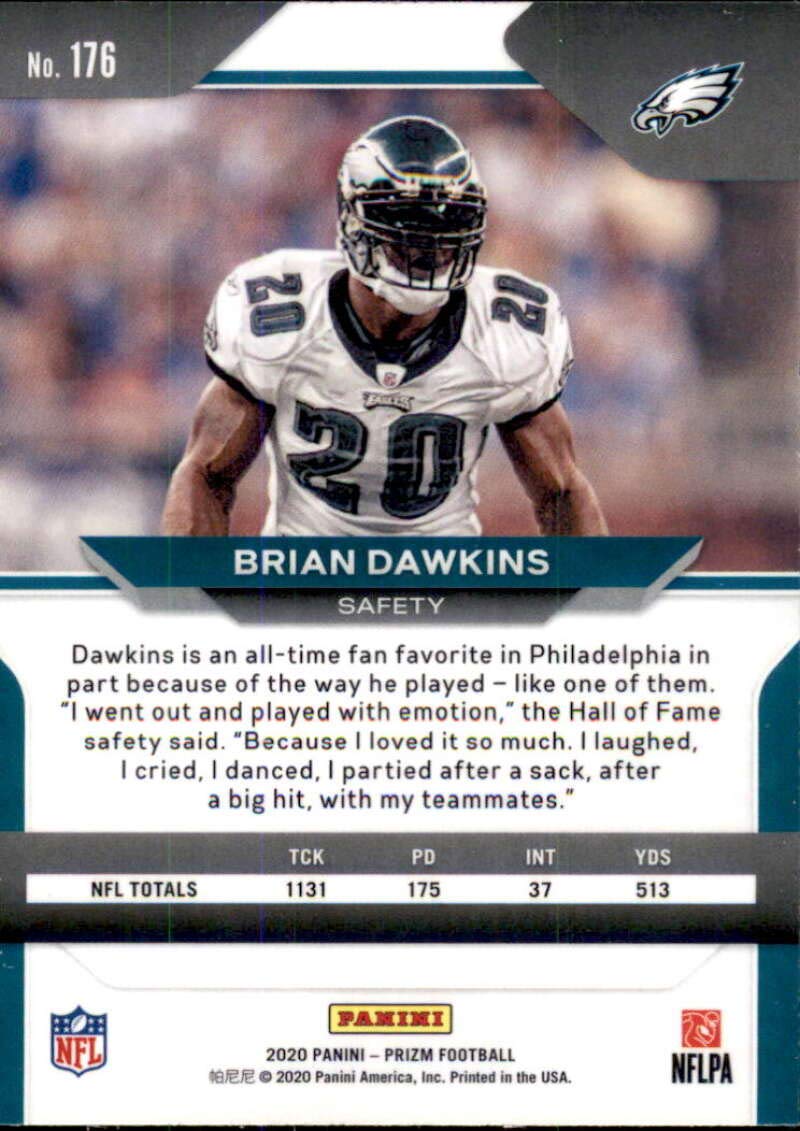 2020 Panini Prizm #176 Brian Dawkins Philadelphia Eagles Football Card