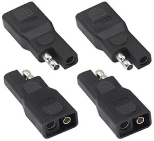 zdycgtime sae to sae polarity reverse adapter 2pin sae connector extension solar panel power sae male to female plug adapter connectors,for quick disconnect extension cable(4pack)