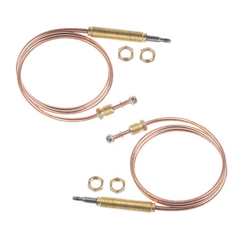 Timsec 2Packs Fire Pit Thermocouple F273117, Tank Top Heaters Lead Compatible with Mr Heater MH12C, MH12T, MH12CS, MH12TS, MH24T, MH24TS, MH42T, Replace# F273100, F273105, F273200, F273300, F273305