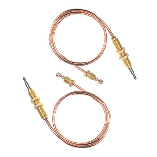 Timsec 2Packs Fire Pit Thermocouple F273117, Tank Top Heaters Lead Compatible with Mr Heater MH12C, MH12T, MH12CS, MH12TS, MH24T, MH24TS, MH42T, Replace# F273100, F273105, F273200, F273300, F273305