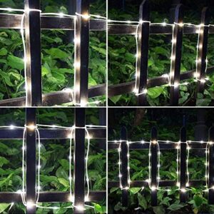 Solar String Lights Rope Lights Outdoor Waterproof 33ft 100 LEDs Holiday Christmas Decorations Fairy Lights (Y-H-GZD-CW)