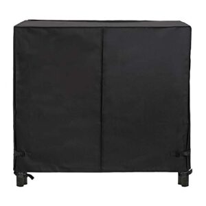 Modern Leisure Monterey 4 ft Outdoor Log Rack Cover, 48 L x 24 W x 42 H inch, Black