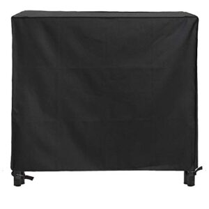 Modern Leisure Monterey 4 ft Outdoor Log Rack Cover, 48 L x 24 W x 42 H inch, Black