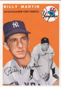 1994 topps archives 1954 baseball #13 billy martin new york yankees official retro themed trading card from the topps company
