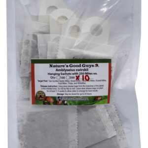 Natures Good Guys - Amblyseius swirskii (10 Sachets with 250 Mites)