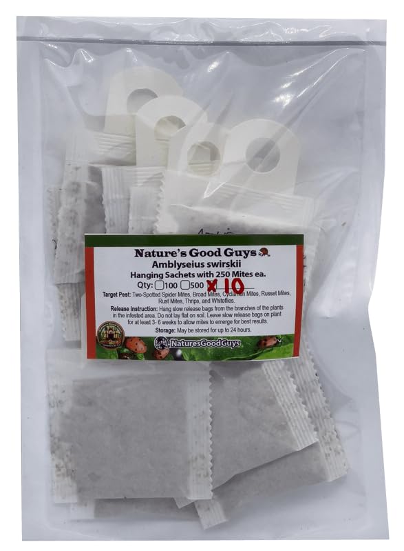 Natures Good Guys - Amblyseius swirskii (10 Sachets with 250 Mites)