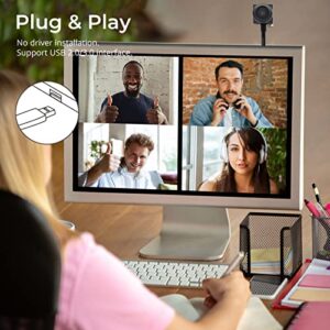 PEGATISAN Webcams,Computer Camera HD 1080P Webcam with Microphone 120°Wide-Angle 2.8 mm Lens USB Camera for Zoom/Skype/Teams, Conferencing/Calling/Gaming Laptop