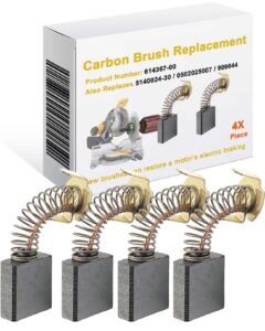 614367-00 replacement carbones para accessories, 4-pack carbon motor brush compatible with d24000 / dw713 / dw715 / dw716, also replaces 5140024-30/0502025007 / 999044