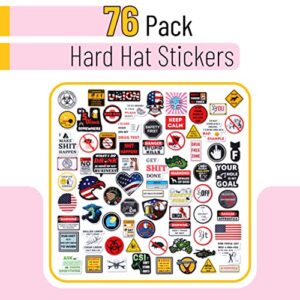 UNCO- Hard Hat Stickers, 76 pcs, Hardhat Stickers and Decals, Funny Stickers, Stickers for Men, Laptop Stickers for Men, Hardhat Stickers, Hard Hat Decals, Electrician Stickers for Hard Hats