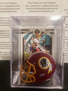 terry mclaurin washington football team helmet card display case collectible auto wr shadowbox autograph