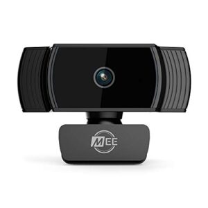 mee audio c6a 1080p hd webcam with microphone, autofocus, low light correction, 360° rotation; usb streaming web camera for video calling via zoom/hangouts/skype on computer pc mac laptop desktop