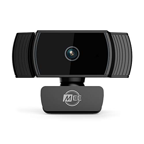 MEE audio C6A 1080p HD Webcam with Microphone, Autofocus, Low Light Correction, 360° Rotation; USB Streaming Web Camera for Video Calling via Zoom/Hangouts/Skype on Computer PC Mac Laptop Desktop