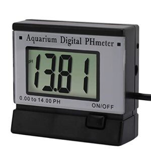 oumefar digital ph monitor, mini ph meter abs quality material water quality tester 110v us plug for aquariums, ph monitor kit for hydroponics aquaculture laboratory