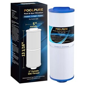 poolpure 4ch-926 spa filter replaces pww25l, unicel 4ch-926, waterway teleweir 25, 25 sqft hot tub filter cartridge 1pack