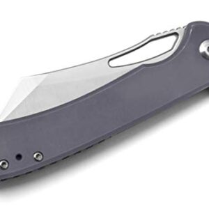 Drop + Ferrum Forge Buc Titanium Frame Lock Folding Pocket Knife (Blue)