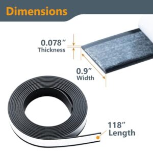 POWERTEC 71656 Splinter Guard Replacement Strip for POWERTEC Track Saw Guide Rail, 118” Makita 194419-4 & Festool Track Saw Guide Rails