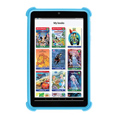 Venturer Small Wonder 7" Android Kids Tablet with Disney Books, Bumper Case & Google Play, 16GB Storage & 2GB RAM Dual Band 5GHz/2.4GHz WiFi (Blue)